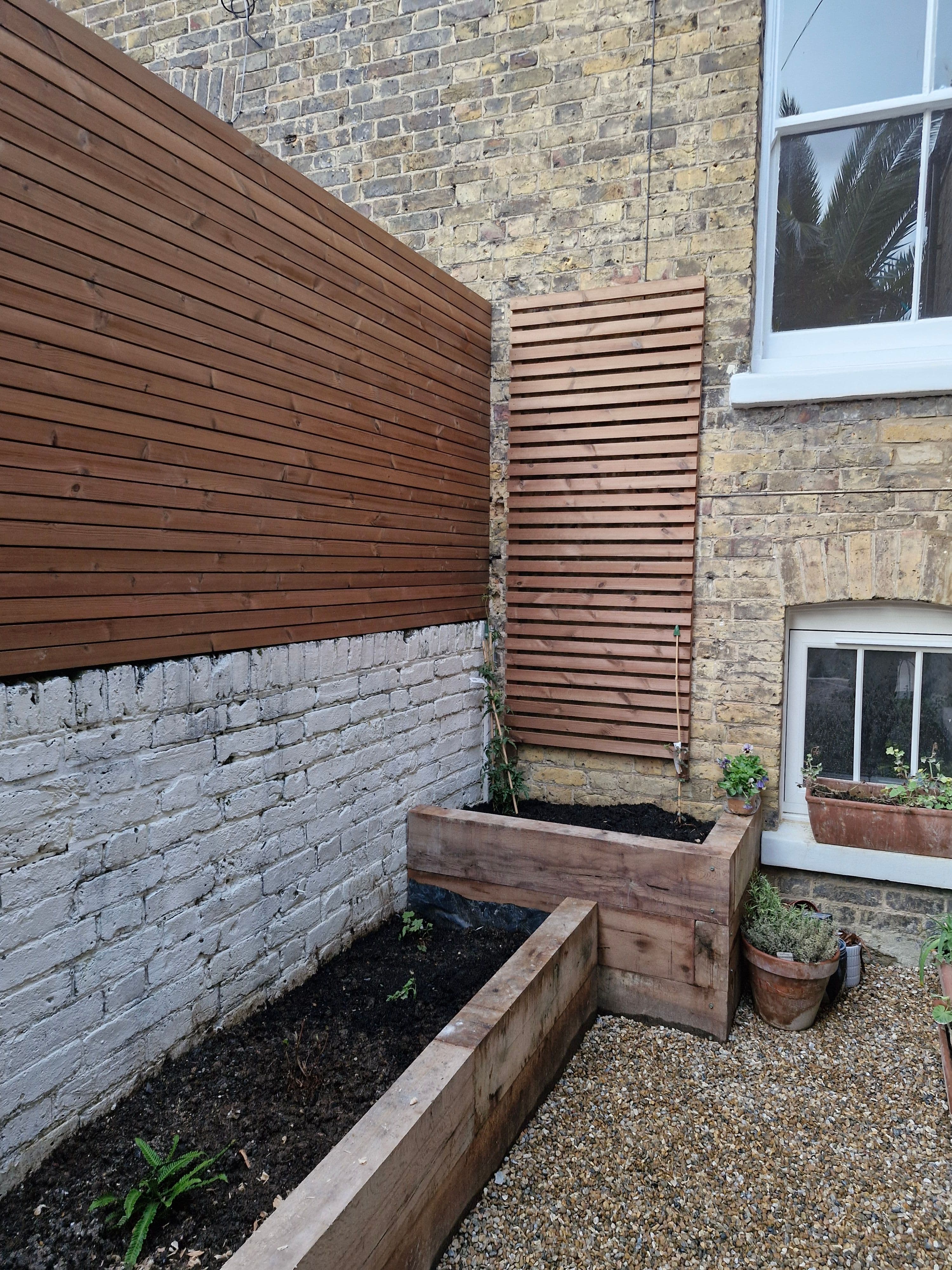 Decking and cobblestone detail