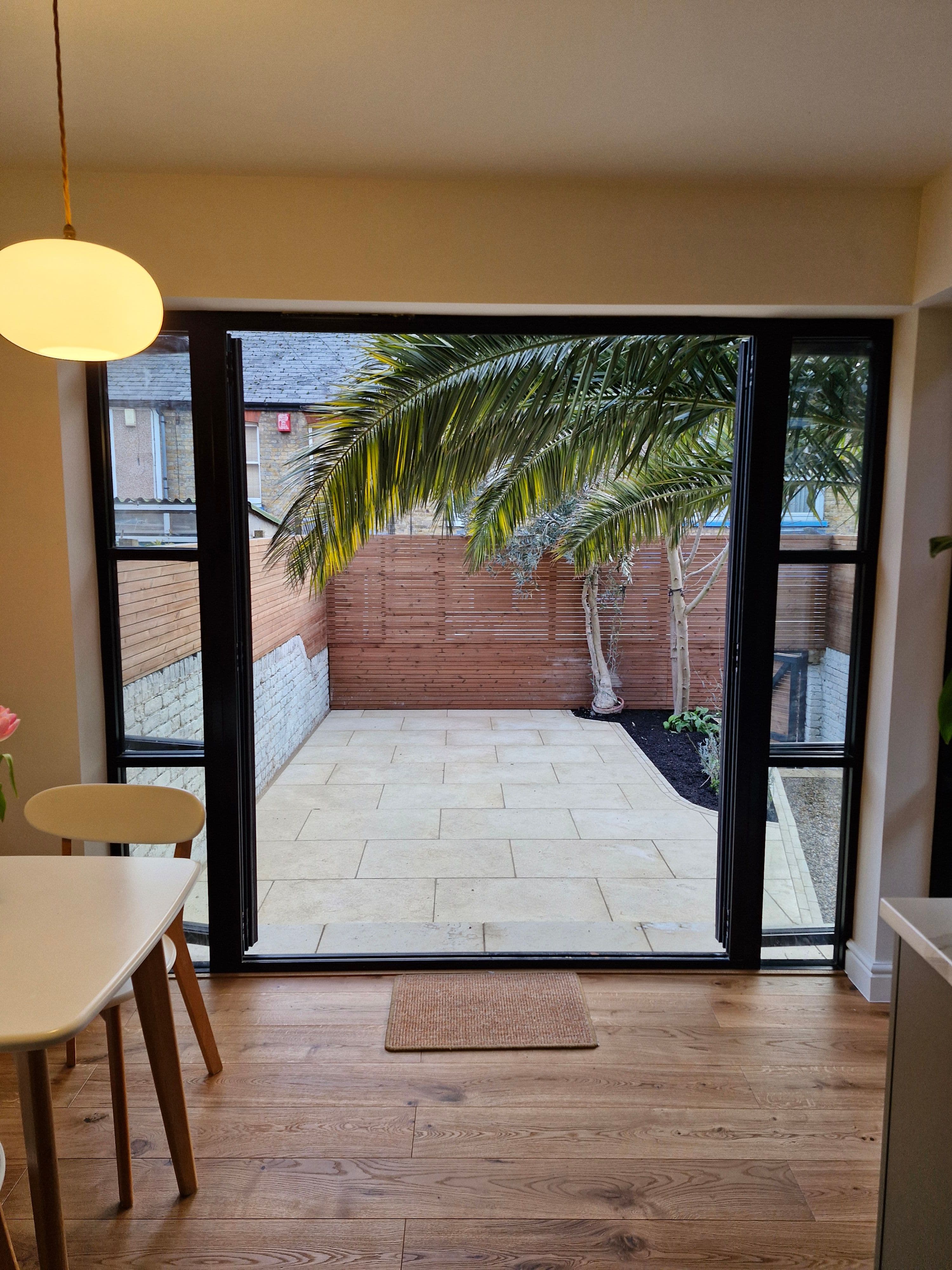 Finished extension into Garden